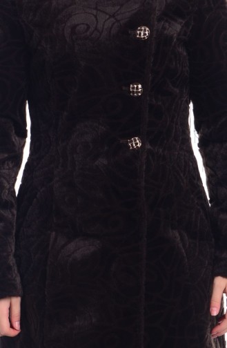 معطف طويل بُني 72360-02