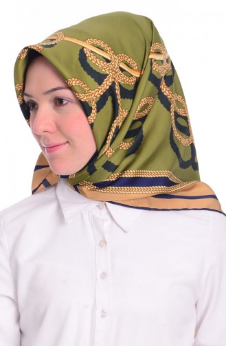 Sefamerve Ceyda Eşarp 11 Lacivert Yeşil