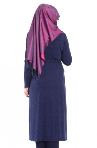 Tesettür Hırka 4193-02 Lacivert