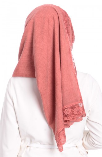 Sefamerve Dantel Cotton Şal 09 Soğan Kabuğu
