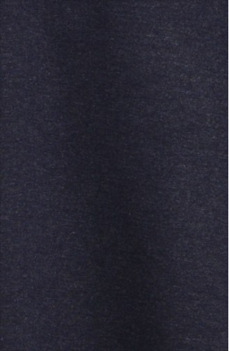 Navy Blue Hijab Dress 7200-03