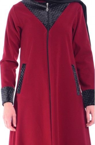 Mileny Tesettür Kaban 1110-03 Bordo