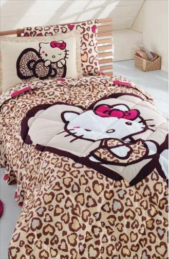 Hello Kitty T.K Hello Kitty Uyku Seti Leopar 005037