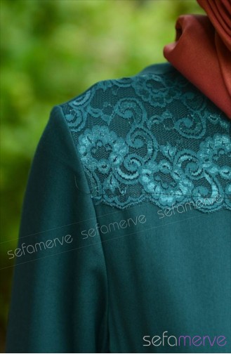 Hijab Dress 5003-02 Emerald Green 5003-02
