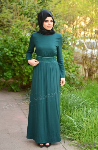 Hijab Dress 5005-03 Dark Green 5005-03