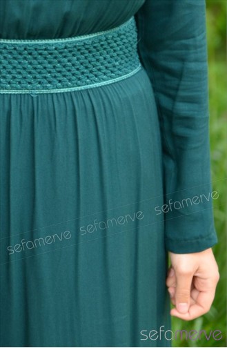 Hijab Dress 5005-03 Dark Green 5005-03