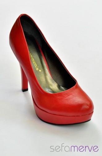 ماما ميا حذاء بتصميم كعب لون احمر 11 12YA-3600-011