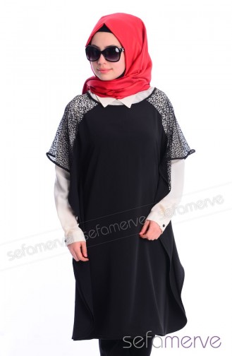 Tesettür Tunik İkili Takım GZL 2117-05 Ekru