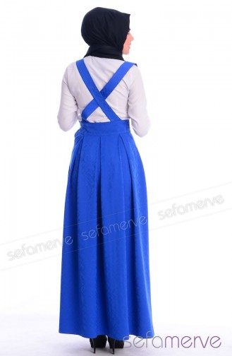 Bib Overalls Skirt Perçem 1179D-06 Saxe 1179D-05