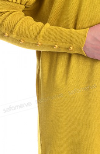 Triko Tunik 3280-13 Koyu Sarı