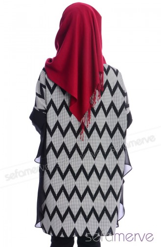 Tesettür Tunik 4282-02 Siyah