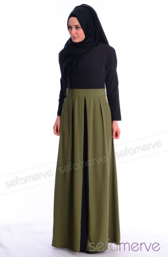 Hijab Dress WB 5446-05 Army Green 5446-05