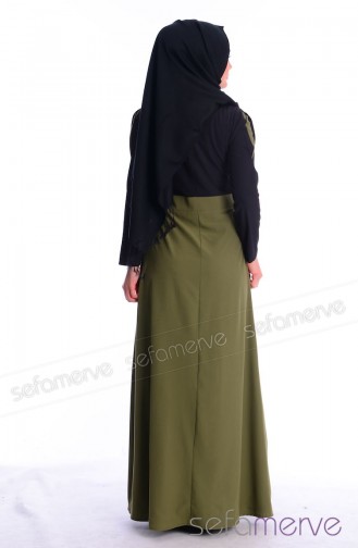 Hijab Dress WB 5446-05 Army Green 5446-05
