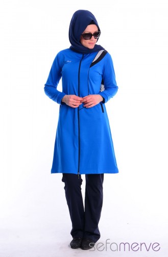 Minahill Hijab Sweatsuit Suit 2941-02 Saxon Blue 2941-02