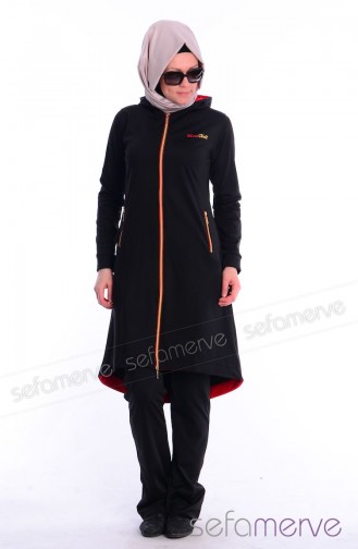 Minahill Hijab Sweatsuit Suit 2942-01 Black 2942-01