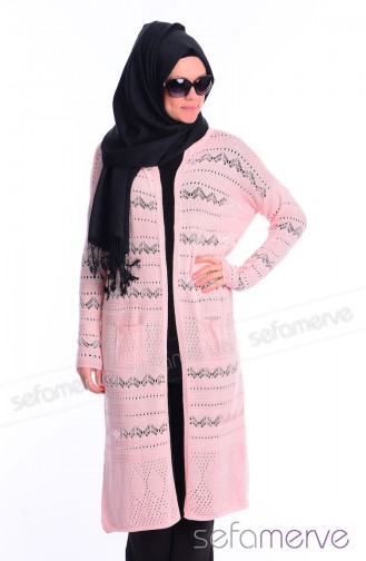 Merserize Cardigan 3341-07 Powder Pink 3341-07