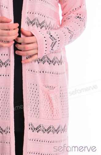Merserize Cardigan 3341-07 Powder Pink 3341-07