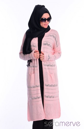 Merserize Cardigan 3341-07 Powder Pink 3341-07