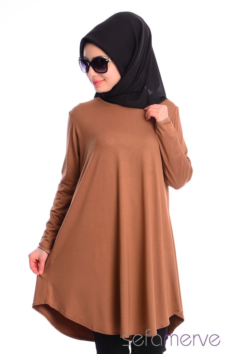 Hijab Tunic AFL 0622-03 Light Brown 0622-03