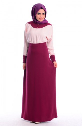 Zwetschge Hijab Kleider 0444-04