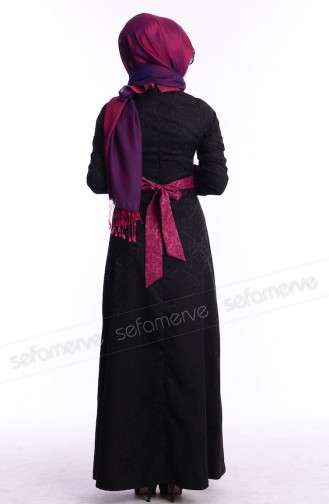 Purple İslamitische Jurk 0288-04