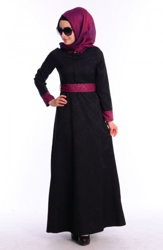 Purple İslamitische Jurk 0288-04