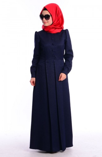 Robe Hijab Bleu Marine 0482-04