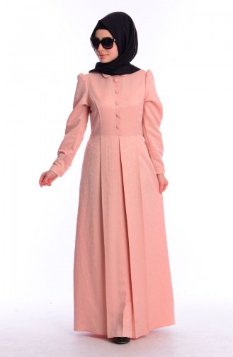 ZRF Hijab Dress 0482-01 Powder Pink 0482-01