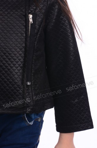 Kız Çocuk Ceket 26012-01 Siyah