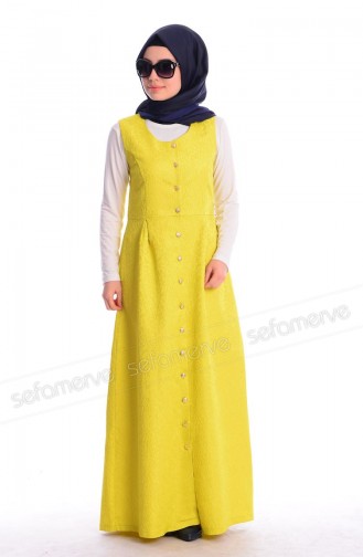 Pistaziengrün Hijab Kleider 53952-01