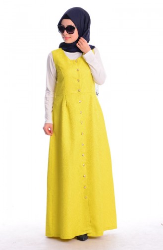 Robe Hijab Vert pistache 53952-01