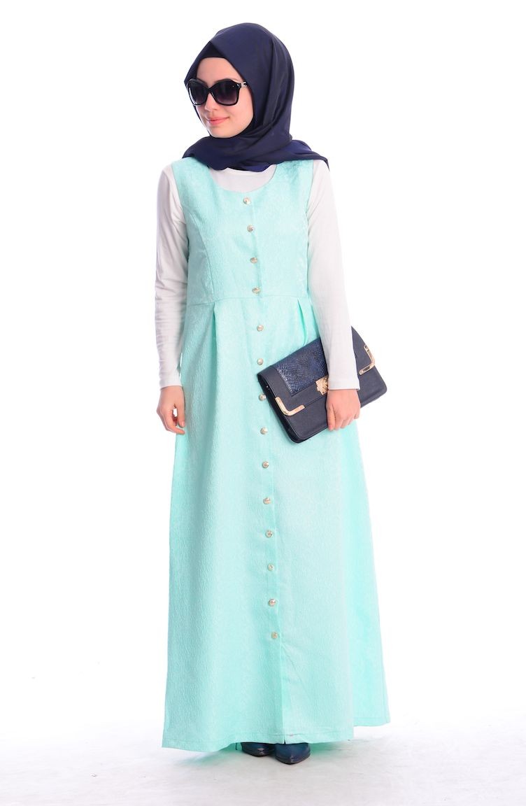 Mint Green Hijab Dress 5395203 Sefamerve