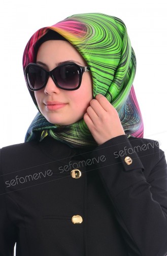 Colors Plus İthal İpek Eşarp BB 09 Fıstık Yeşil