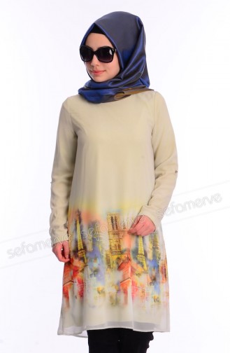 Sefamerve Kombin Tunik GLY 150253-03 Su Yeşili