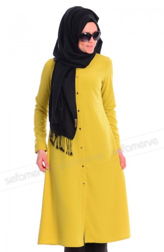 Ameerah Tesettür Tunik 5902-06 Fıstık Yeşili