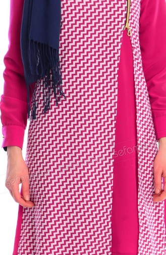 Modahanne Tesettür Tunik 0807B-03 Mürdüm
