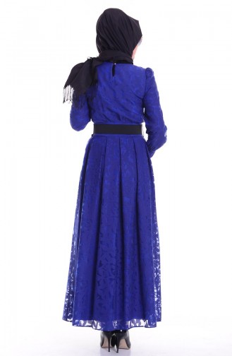 Robe Hijab Blue roi 1741-06