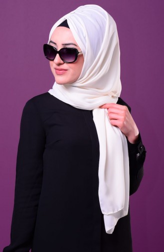 Pileli Özel Gün Şal -02 Krem