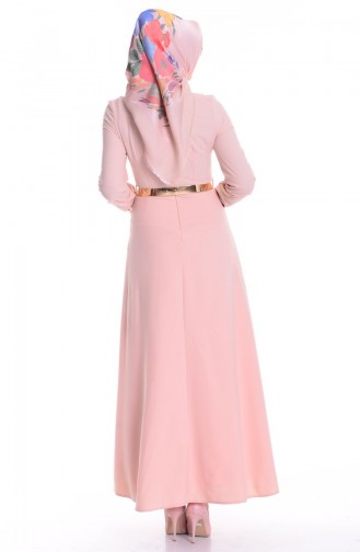 Powder Hijab Dress 2393-01