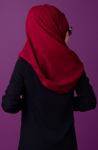 Boneli Şifon Şal 02 Bordo
