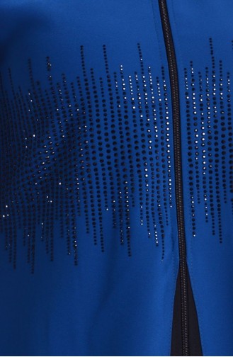 Petrol Blue Abaya 0119-03