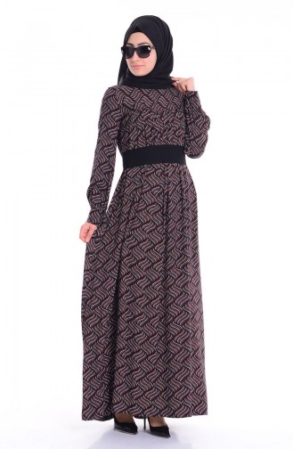 Black Hijab Dress 0601-04