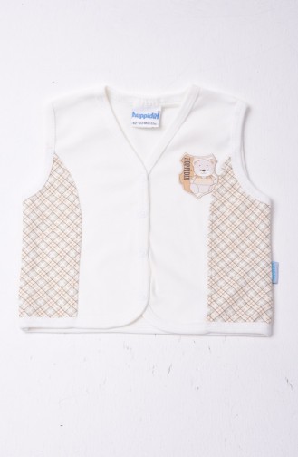 Cream Baby Gilet 1720-01