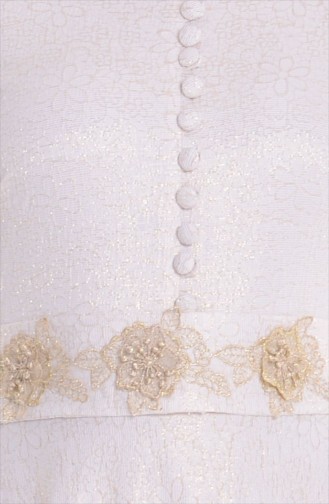 Gold Hijab-Abendkleider 1097-01