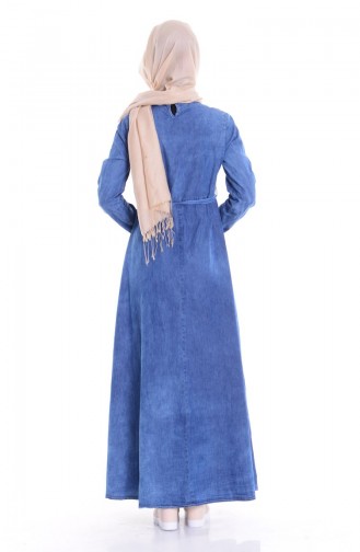 Blue İslamitische Jurk 7109-01