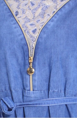 Blue İslamitische Jurk 7109-01