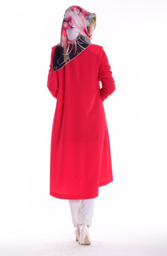 SUKRAN Buttoned Cape 35677-04 Vermilion 35677-04