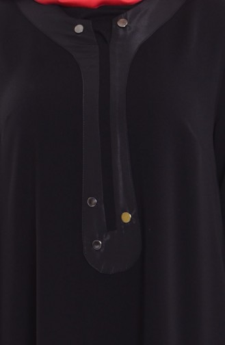 Black Hijab Evening Dress 4180-03