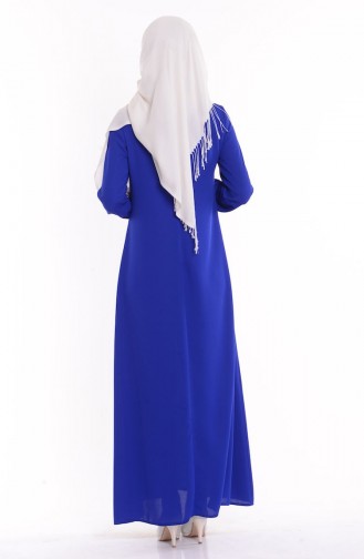 Robe Col Chemise 4187-02 Bleu Roi 4187-02