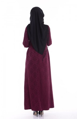 Purple Hijab Dress 72566-17